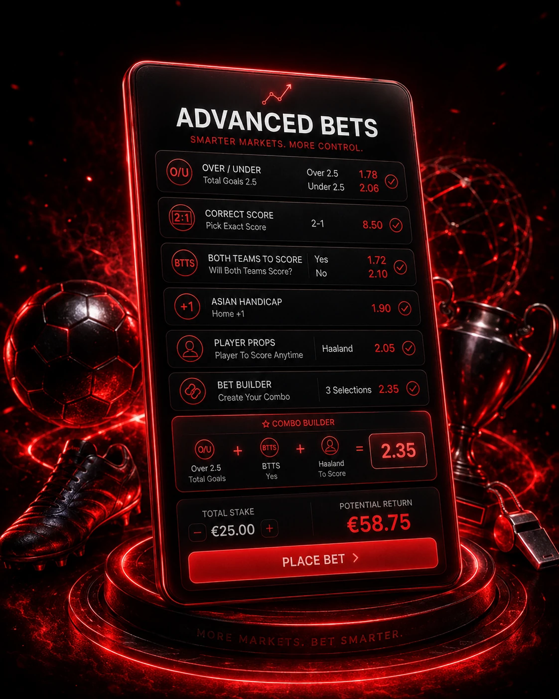 تصميم بطاقة Advancebets